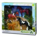 5 ST PFERDE-LEBEN SET WINDOW BOX