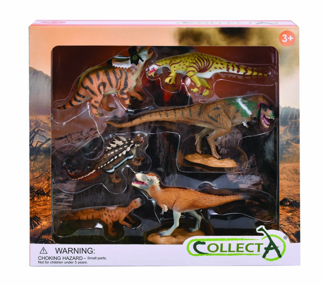 6 ST. DINOSAURIER SET, WINDOW BOX