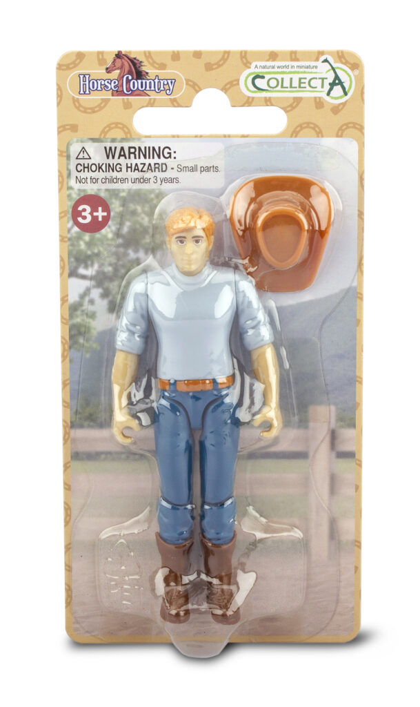 Hobby-Reiter mit Cowboyhut