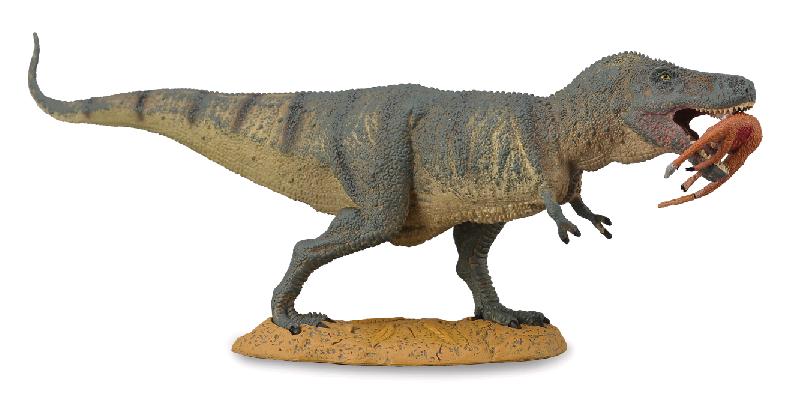 TYRANNOSAURUS REX MIT BEUTE STRUTHIOMIMUS (XL)