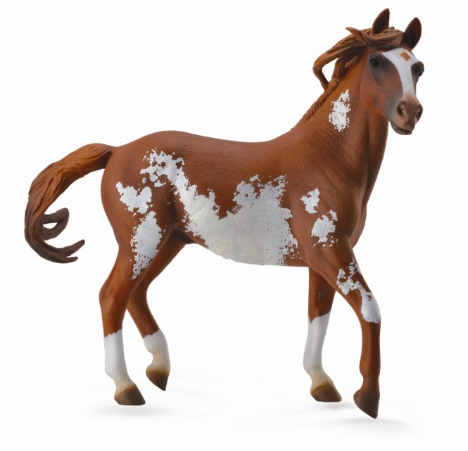 MUSTANG HENGST CHESTNUT OVERO 1:12 (DELUXE)