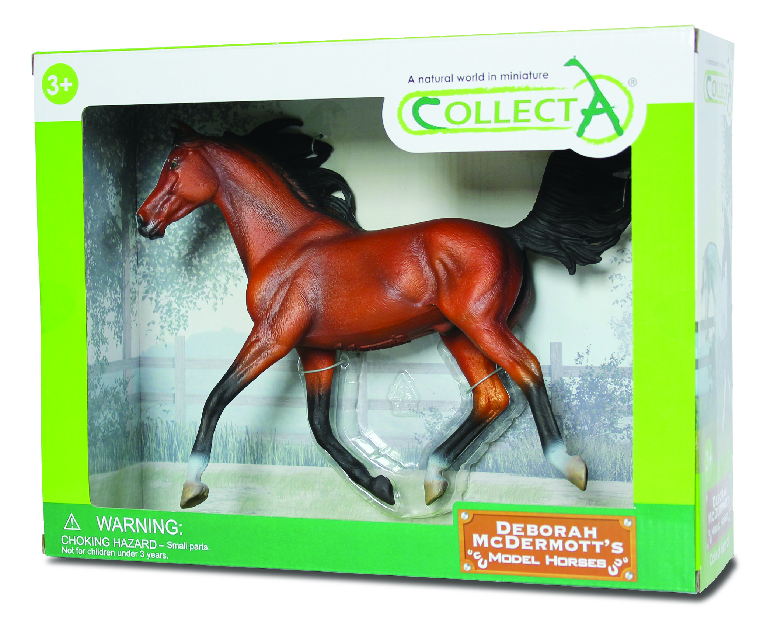 * ARABER HENGST HELLBRAUN 1:12 DELUXE, WINDOW BOX