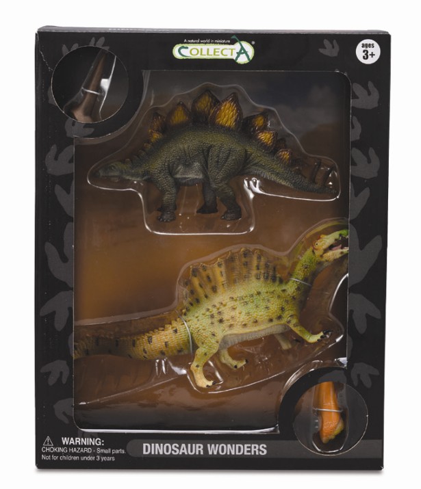 2 ST DINOSAURIER WUNDER SET, WINDOW BOX