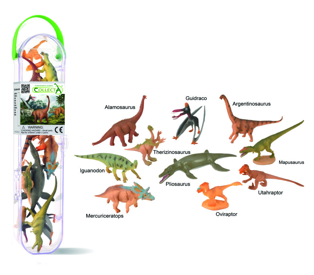 COLLECTA BOX MIT MINI DINOSAURIERN - III